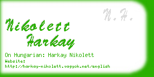 nikolett harkay business card